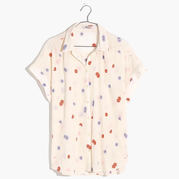 Madewell Daisy Embroidered Central Shirt - Picture 4 of 5
